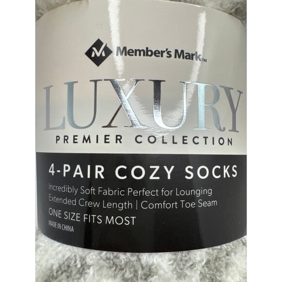 Members Mark Luxury Premier Collection Ladies 4 Pack / Mauve - Grays - White - Picture 3 of 7